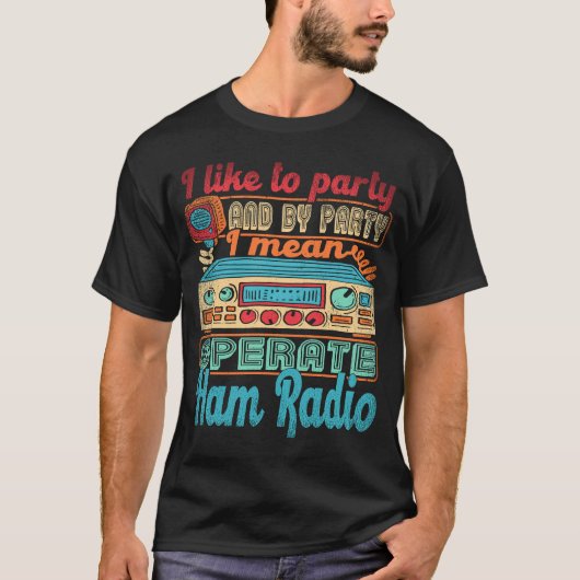 Exploitant met uurradio-operator waarvan ik partij t-shirt (Voorkant)