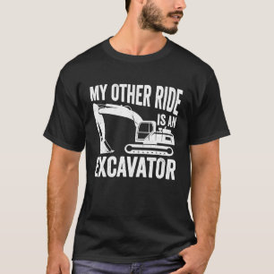 Exploitant met zware apparatuur t-shirt