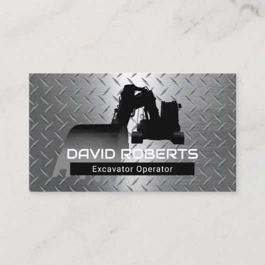 Exploitant Plant voor bouwgraafmachines Modern met Visitekaartje (Voorkant)