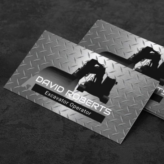 Exploitant Plant voor bouwgraafmachines Modern met Visitekaartje