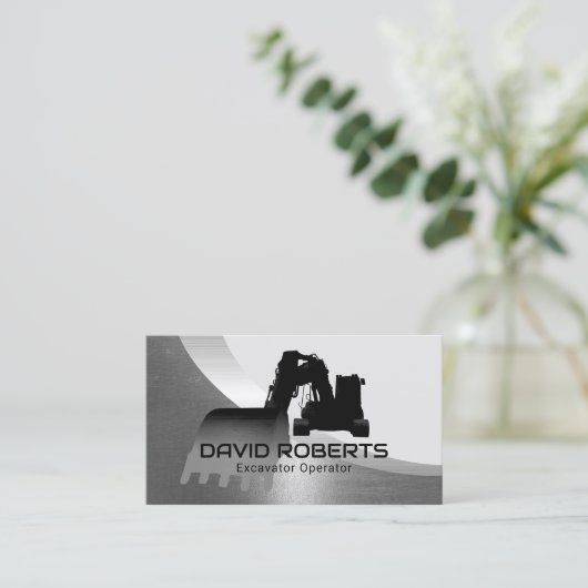 Exploitant Plant voor bouwgraafmachines Modern met Visitekaartje (Staand voorkant)