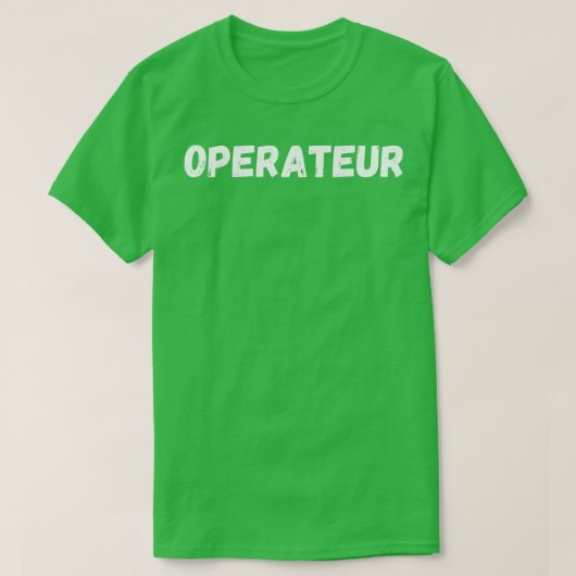 exploitant t-shirt (Design voorkant)