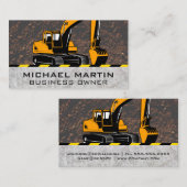 Exploitant van bouwvoertuig | Earth Mover Visitekaartje (Voorkant / Achterkant)