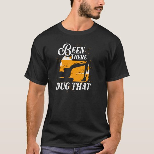 Exploitant van de graafmachine heeft die graafmach t-shirt (Voorkant)