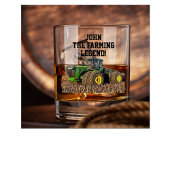 Exploitant van draagbare Boerderij tractor voor zw Whisky Glas