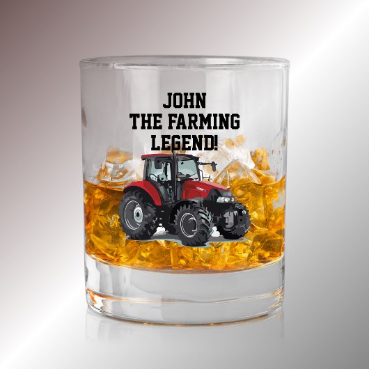 Exploitant van draagbare Boerderij tractor voor zw Whisky Glas