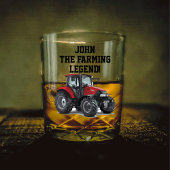 Exploitant van draagbare Boerderij tractor voor zw Whisky Glas