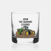 Exploitant van draagbare Boerderij tractor voor zw Whisky Glas (Voorkant)