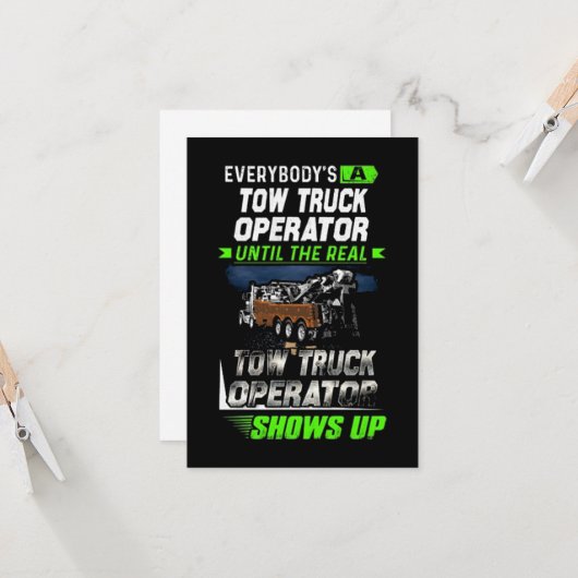 Exploitant van een echt vrachtwagenpark kaart (Voorkant / Achterkant in situ)