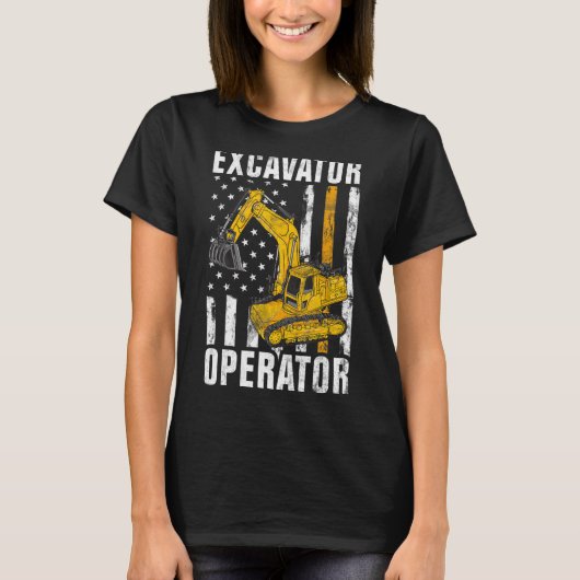 Exploitant van graafmachines - Bouwnijverheid & -C T-shirt (Voorkant)