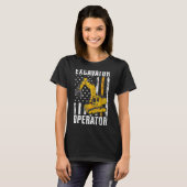 Exploitant van graafmachines - Bouwnijverheid & -C T-shirt (Voorkant volledig)