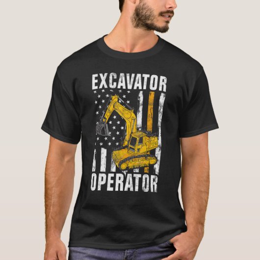 Exploitant van graafmachines - Bouwnijverheid & -C T-shirt (Voorkant)