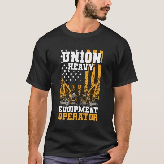 Exploitant van graafmachines Exploitant van de Uni T-shirt (Voorkant)