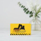 Exploitant van hoogtemateriaal voor de bouw visitekaartje (Staand voorkant)