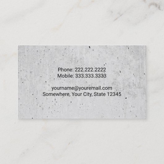 Exploitant van hoogtemateriaal voor de bouw visitekaartje (Achterkant)