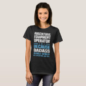 Exploitant van landbouwmachines t-shirt (Voorkant volledig)