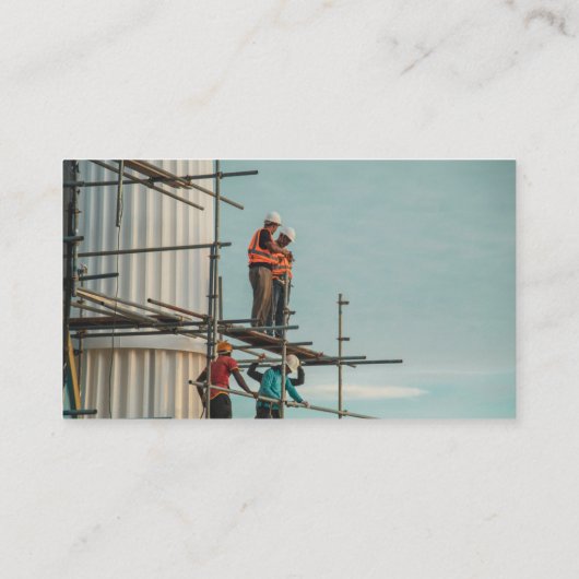 Exploitant van Plant voor beroepsuitrusting Visitekaartje (Achterkant)