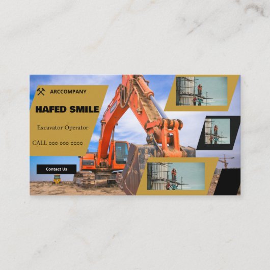 Exploitant van Plant voor beroepsuitrusting Visitekaartje (Voorkant)