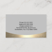 Exploitant van Plant voor beroepsuitrusting Visitekaartje (Achterkant)