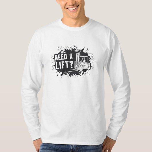 Exploitant van vorkheftrucks heeft behoefte aan li t-shirt (Voorkant)