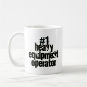 Exploitant van zware apparatuur koffiemok (Links)