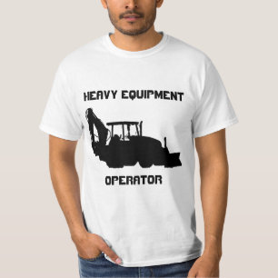 Exploitant van zware apparatuur t-shirt