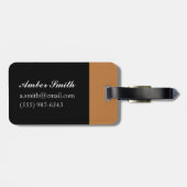 Exploitatie van gazelles 2010 bagagelabel (Achterkant horizontaal)