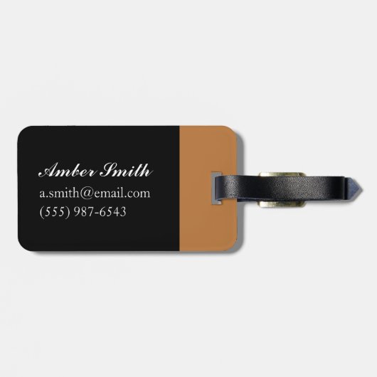 Exploitatie van gazelles 2010 bagagelabel (Achterkant horizontaal)