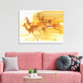 Exploitatie van gazelles 2010 canvas afdruk (Insitu (Woonkamer))