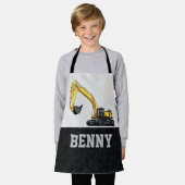 Exploitatie van graafapparatuur schort (Gedragen)