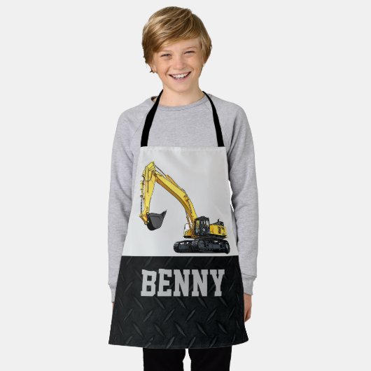 Exploitatie van graafapparatuur schort (Gedragen)