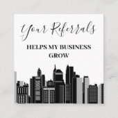 Exploitatie van makelaardij aanbevelingskaartje (Voorkant)