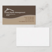 Exploitatie van onroerend goed visitekaartje (Voorkant / Achterkant)