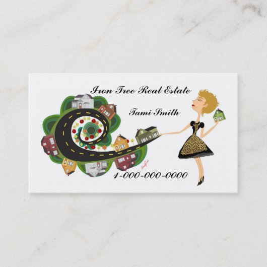 Exploitatie van onroerend goed visitekaartje (Voorkant)