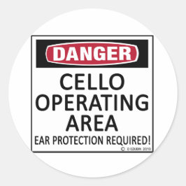 Exploitatiegebied Cello Ronde Sticker
