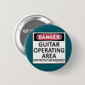 Exploitatiegebied Guitar Ronde Button 5,7 Cm (Voorkant /achterkant)