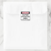 Exploitatiegebied Guitar Ronde Sticker (Tas)