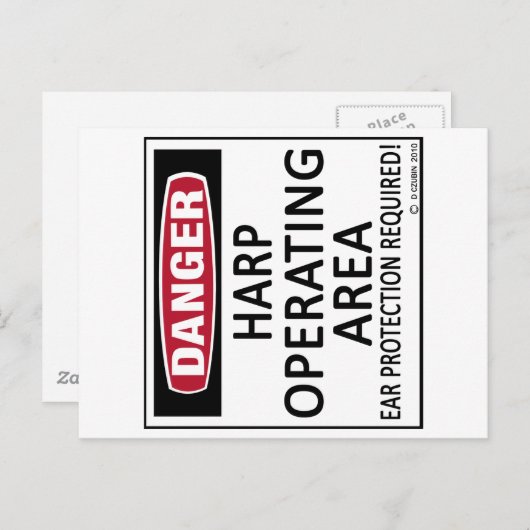 Exploitatiegebied Harp Briefkaart (Voorkant / Achterkant)