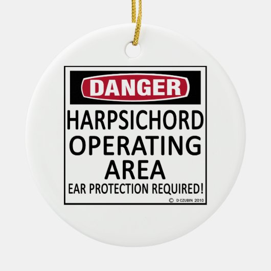 Exploitatiegebied Harpsichord Keramisch Ornament (Voorkant)