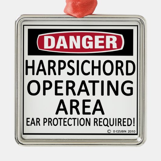 Exploitatiegebied Harpsichord Metalen Ornament (Voorkant)