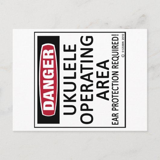 Exploitatiegebied Ukulele Briefkaart (Voorkant)