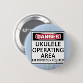 Exploitatiegebied Ukulele Ronde Button 5,7 Cm (Voorkant /achterkant)