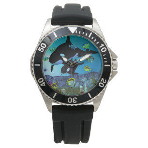 Exploratie 3D Aquarium ORCA Horloge