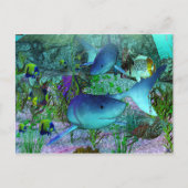 Exploratie 3D-haaien Briefkaart (Voorkant)