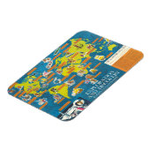 Exploratie en Ontdekking Visual-History Wereldkaar Magneet (Linkerzijde)