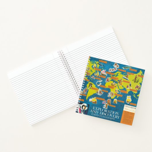 Exploratie en Ontdekking Visual-History Wereldkaar Notitieboek (Binnen)