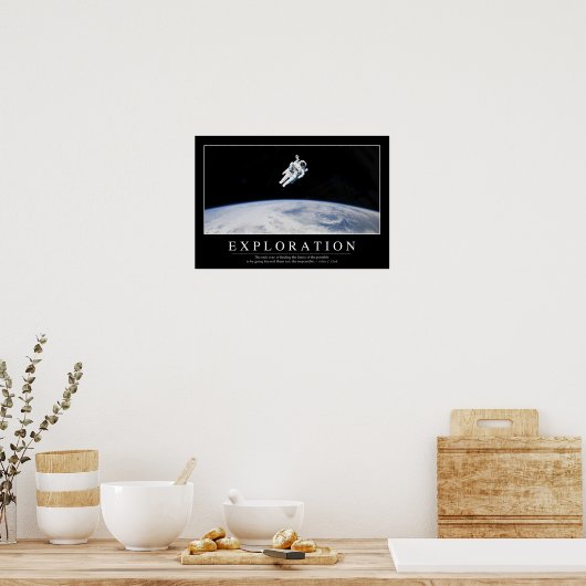 Exploratie: Inspirerend Citaat 1 Poster (Keuken)