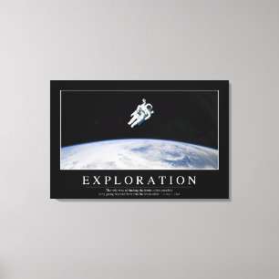 Exploratie: Inspirerend prijsopgave 1 Canvas Afdruk