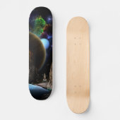 Exploratie van het ruimtesatellietdek plus vistuig skateboard (Voorkant)