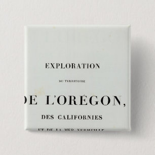 Exploratie van Oregon 3 Vierkante Button 5,1 Cm